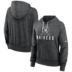 Las Vegas Raiders Women's Gym Vintage Lightweight Pullover Hoodie - Black | Nike on sale