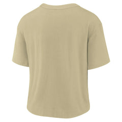 New Orleans Saints Women's High Hip Fashion T-Shirt - Gold/Black | Nike outlet