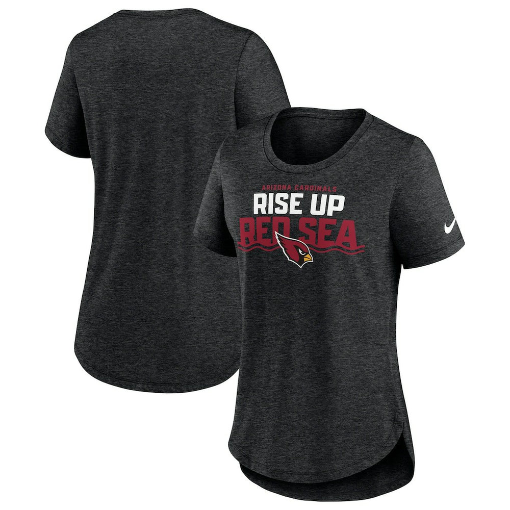 Arizona Cardinals Women's Local Fashion Tri-Blend T-Shirt - Heather Black | Nike sale
