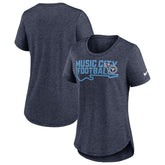 Tennessee Titans Women's Local Fashion Tri-Blend T-Shirt - Heather Navy | Nike on sale