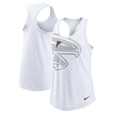Atlanta Falcons Women's Tri-Blend Scoop Neck Racerback Tank Top - White | Nike discount