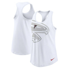 Atlanta Falcons Women's Tri-Blend Scoop Neck Racerback Tank Top - White | Nike discount