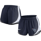 Tennessee Titans Women's Performance Tempo Shorts - Navy | Nike on sale