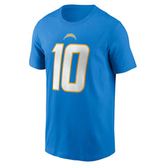 Justin Herbert Los Angeles Chargers Player Name & Number T-Shirt - Powder Blue | Nike cheap