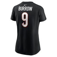 Joe Burrow Cincinnati Bengals Women's Player Name & Number T-Shirt - Black | Nike on sale