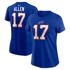 Josh Allen Buffalo Bills Women's Player Name & Number T-Shirt - Royal | Nike online