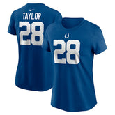 Jonathan Taylor Indianapolis Colts Women's Player Name & Number T-Shirt - Royal | Nike online