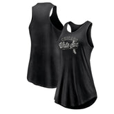 Chicago White Sox Women's Simplicity Swing Racerback Scoop Neck Tank Top - Black