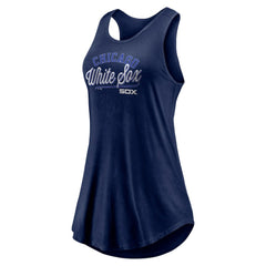 Chicago White Sox Women's Simplicity Swing Racerback Scoop Neck Tank Top - Navy