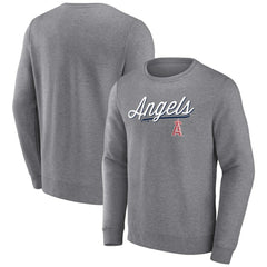 Los Angeles Angels Simplicity Pullover Sweatshirt - Heather Gray