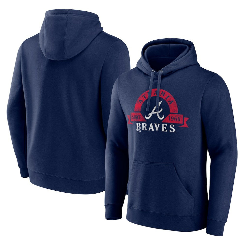 Atlanta Braves Big & Tall Utility Pullover Hoodie - Navy