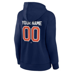 Detroit Tigers Women's Personalized Cooperstown Collection Winning Streak Pullover Hoodie - Navy