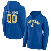 Seattle Mariners Women's Personalized Cooperstown Collection Winning Streak Pullover Hoodie - Royal