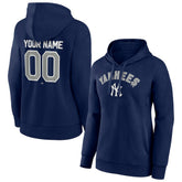 New York Yankees Women's Personalized Team Winning Streak Pullover Hoodie - Navy