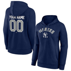New York Yankees Women's Personalized Team Winning Streak Pullover Hoodie - Navy
