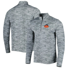 Chicago Bears Antigua Brigade Throwback Quarter-Zip Top - Gray cheap