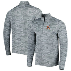 Cleveland Browns Antigua Brigade Throwback Quarter-Zip Top - Gray discount