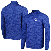 Indianapolis Colts Antigua Brigade Quarter-Zip Sweatshirt - Royal on sale