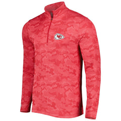Kansas City Chiefs Antigua Brigade Quarter-Zip Sweatshirt - Red on sale