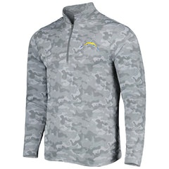 Los Angeles Chargers Antigua Brigade Quarter-Zip Sweatshirt - Gray sale