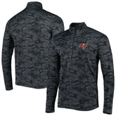 Tampa Bay Buccaneers Antigua Brigade Quarter-Zip Sweatshirt - Black online