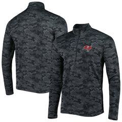 Tampa Bay Buccaneers Antigua Brigade Quarter-Zip Sweatshirt - Black online