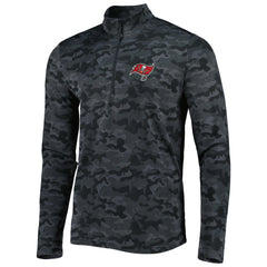 Tampa Bay Buccaneers Antigua Brigade Quarter-Zip Sweatshirt - Black online