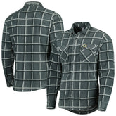 Green Bay Packers Antigua Industry Flannel Button-Up Shirt Jacket - Gray on sale