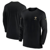 New Orleans Saints Sideline Coach Performance Long Sleeve T-Shirt - Black | Nike on sale