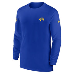 Los Angeles Rams Sideline Coach Performance Long Sleeve T-Shirt - Royal | Nike discount