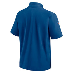 Indianapolis Colts Sideline Coach Short Sleeve Hoodie Quarter-Zip Jacket - Royal | Nike for sale
