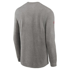 Arizona Cardinals Sideline Performance Long Sleeve T-Shirt - Heather Gray | Nike for sale