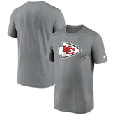 Kansas City Chiefs Primetime Legend Logo Performance T-Shirt - Heather Charcoal | Nike cheap