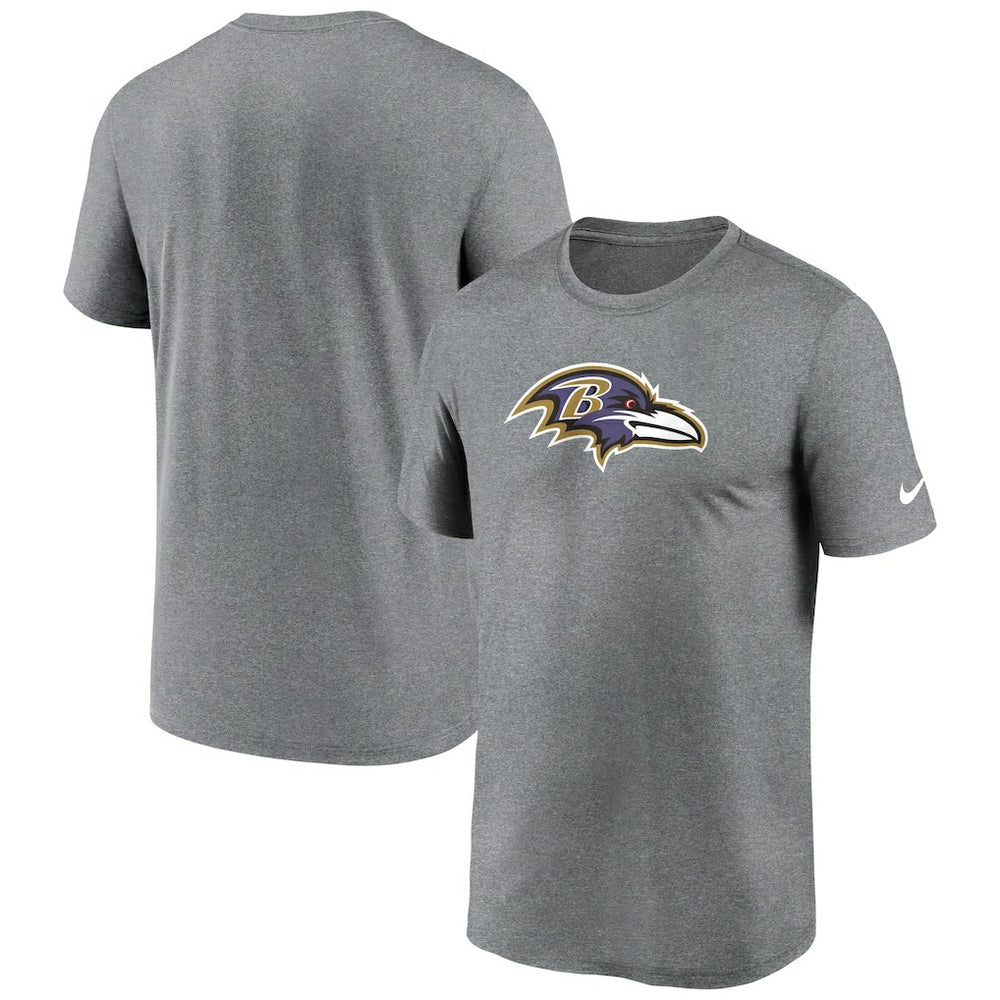 Baltimore Ravens Primetime Legend Logo Performance T-Shirt - Heather Charcoal | Nike discount