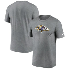Baltimore Ravens Primetime Legend Logo Performance T-Shirt - Heather Charcoal | Nike discount