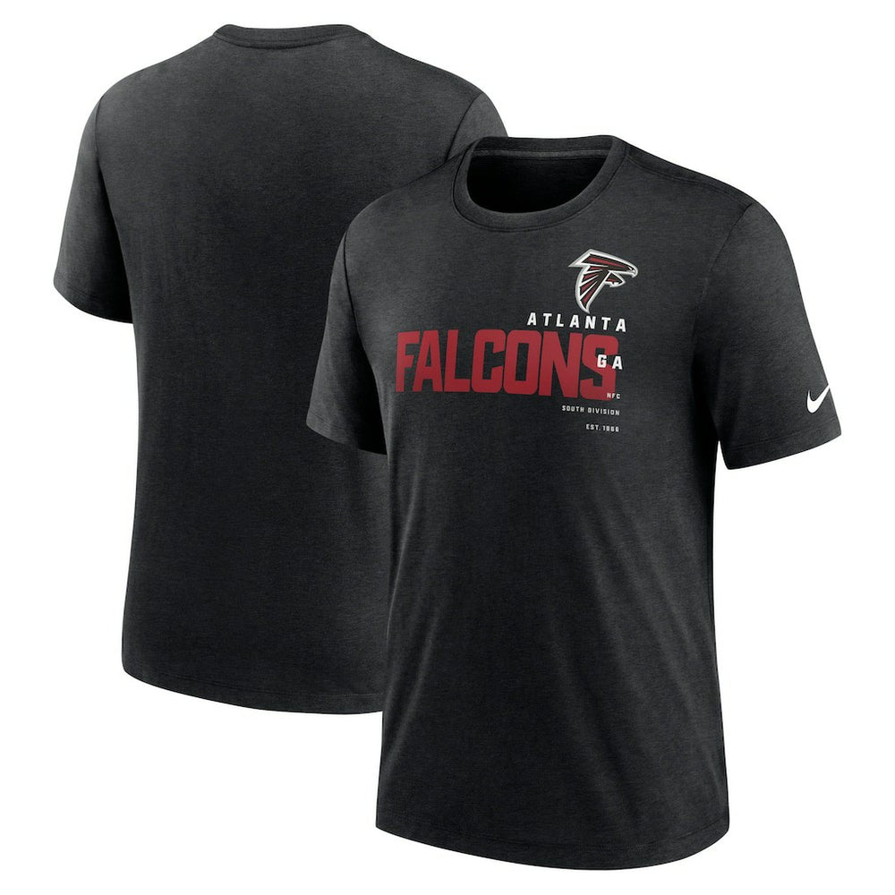 Atlanta Falcons Team Tri-Blend T-Shirt - Heather Black | Nike cheap