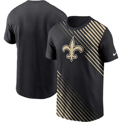 New Orleans Saints Yard Line Fashion Asbury T-Shirt - Black | Nike sale