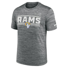Los Angeles Rams Yardline Velocity Performance T-Shirt - Gray | Nike outlet