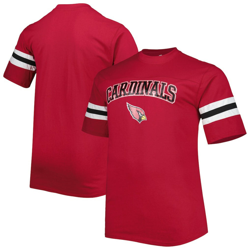 Arizona Cardinals Big & Tall Arm Stripe T-Shirt - Cardinal sale