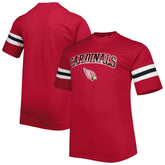 Arizona Cardinals Big & Tall Arm Stripe T-Shirt - Cardinal sale