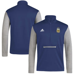 Argentina National Team Crest Long Sleeve Half-Zip Top - Navy | Adidas sale