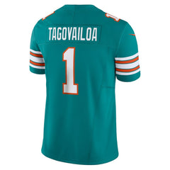 Tua Tagovailoa Miami Dolphins Vapor F.U.S.E. Limited Jersey - Aqua | Nike on sale