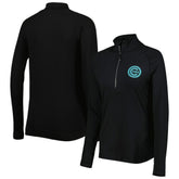 Chicago Cubs Levelwear Women's Energy Quarter-Zip Jacket - Black