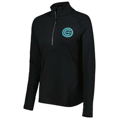 Chicago Cubs Levelwear Women's Energy Quarter-Zip Jacket - Black
