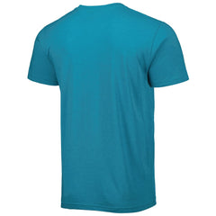 Fred Taylor Jacksonville Jaguars Homage Unisex Caricature Retired Player Tri-Blend T-Shirt - Teal outlet