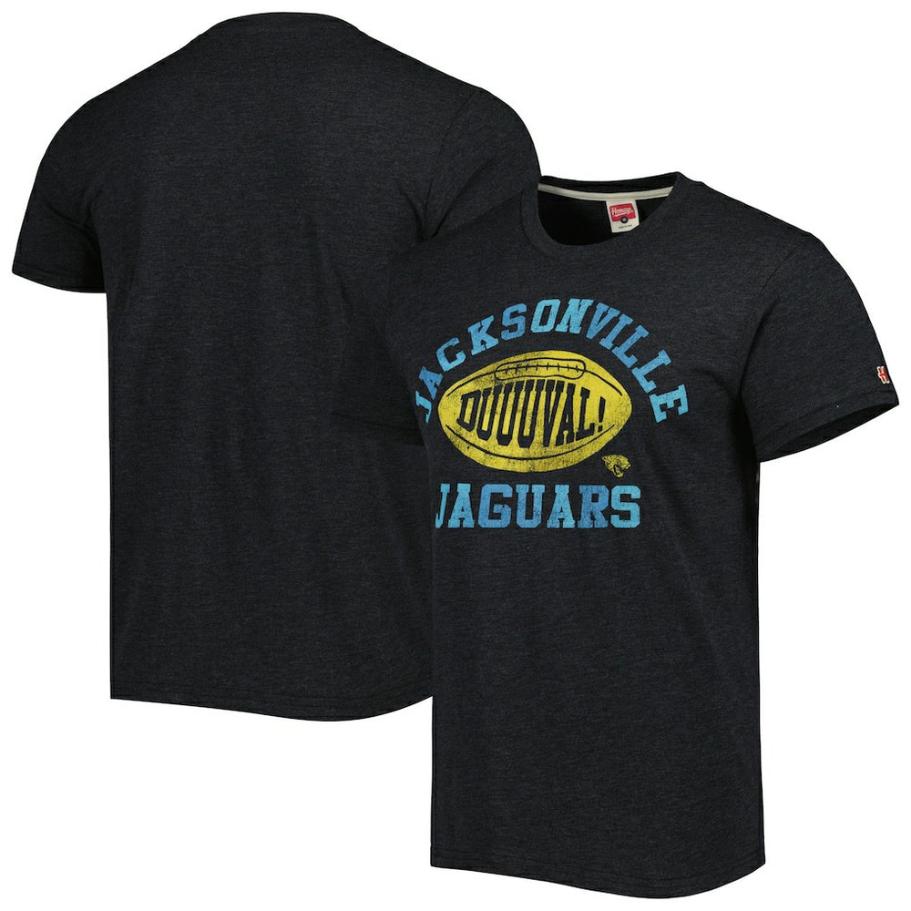 Jacksonville Jaguars Homage Duval Hyper Local Tri-Blend T-Shirt - Black outlet