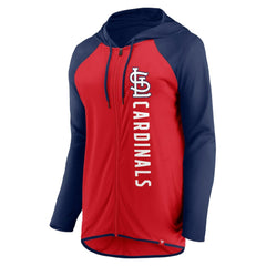 St. Louis Cardinals Women's Forever Fan Full-Zip Hoodie Jacket - Red/Navy