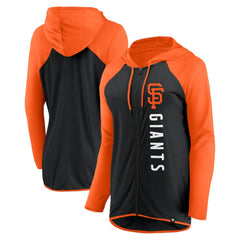 San Francisco Giants Women's Forever Fan Full-Zip Hoodie Jacket - Black/Orange