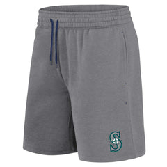 Seattle Mariners Arch T-Shirt & Shorts Combo Set - Navy/Heather Gray