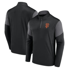 San Francisco Giants Logo Quarter-Zip Top - Black